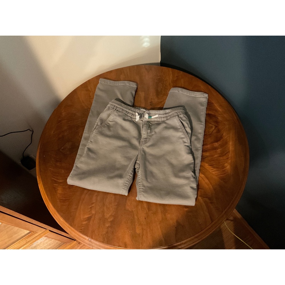 Mini Boden Kids Grey Elastic Waist Trousers Boys Size 8Y 128cm Casual Pants